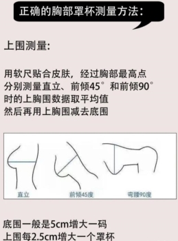 正确文胸测量方法