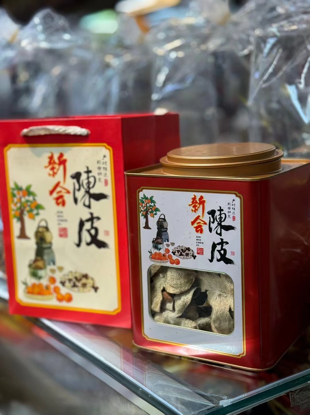 梅江精品2019年铁盒装开盖香气扑鼻，太惊讶 不愧是梅江皮，纯干仓没狠科技活 产品图