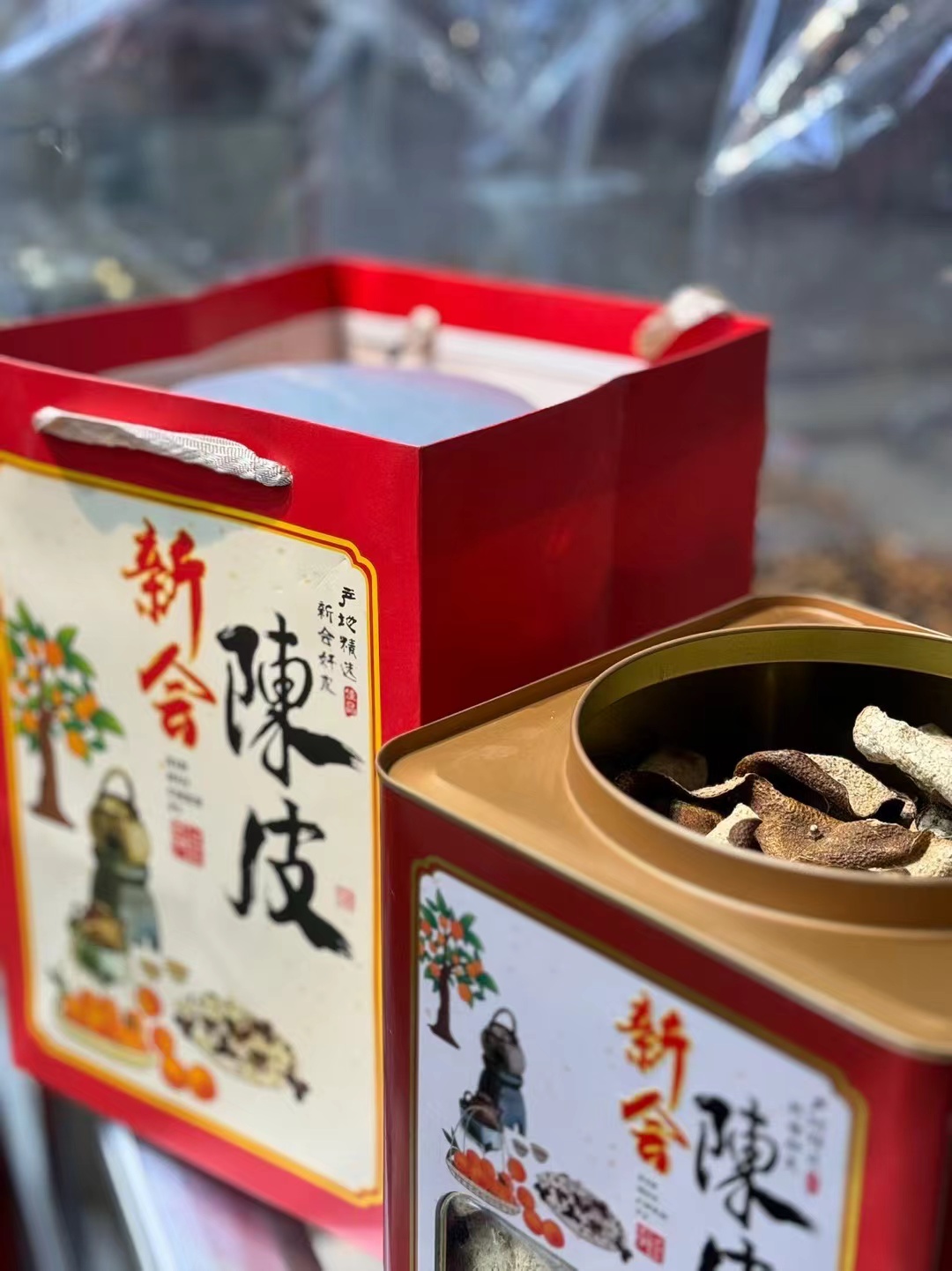 梅江精品2019年铁盒装开盖香气扑鼻,太惊讶 不愧是梅江皮,纯干仓没狠科技活